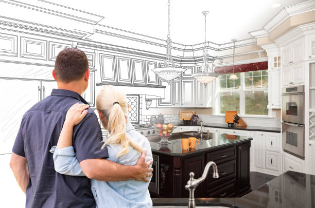 Custom kitchen cabinets installed in a Stanchfield home